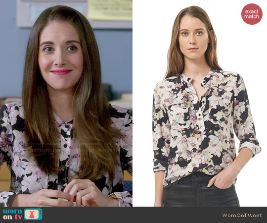 Rebecca Taylor Frost Flower Top worn by Annie Edison (Alison Brie) on Community