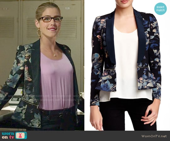 Rebecca Taylor Hawaii Zip Jacket worn by Felicity Smoak (Emily Bett Rickards) on Arrow