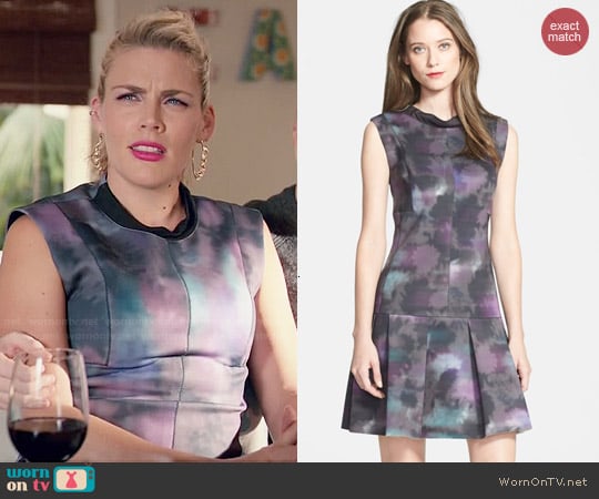 Rebecca Taylor 'Haze' Print Mock Neck Dress worn by Laurie Keller (Busy Philipps) on Cougar Town