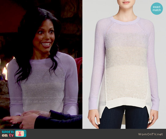 Rebecca Taylor Ombre Pullover worn by Maya Avant (Karla Mosley) on The Bold and the Beautiful