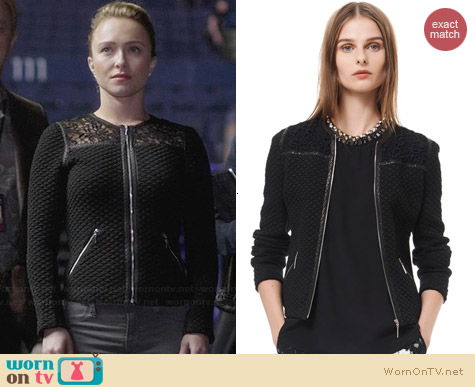 Rebecca Taylor Quilted and Lace Jacquard Jacket worn by Hayden Panettiere on Nashville