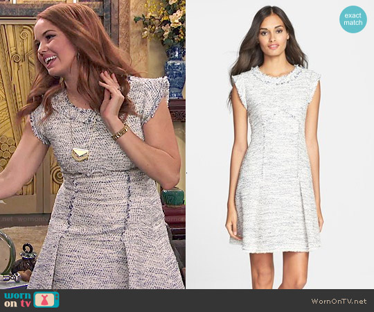 Rebecca Taylor Tweed A-Line Dress worn by Jessie Prescott (Debby Ryan) on Jessie