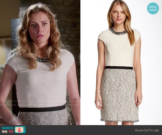 Rebecca Taylor Embellished Tweed Silk Combo Dress worn by Taylor Stappord (Brianna Brown) on Devious Maids