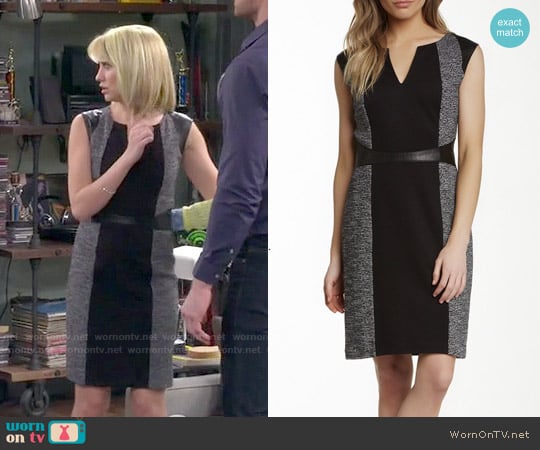 Rebecca Taylor Tweed & Twill Dress worn by Riley Perrin (Chelsea Kane) on Baby Daddy