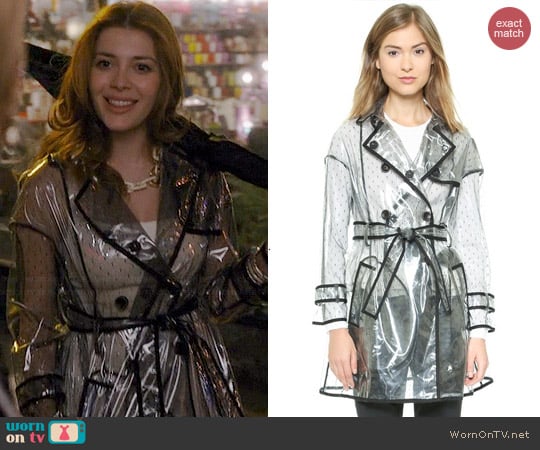 RED Valentino Clear Trench Coat worn by Elena Satine on Revenge