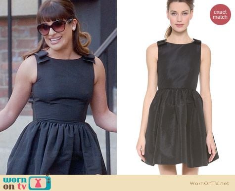 RED Valention Faille Dress worn by Lea Michele on Glee