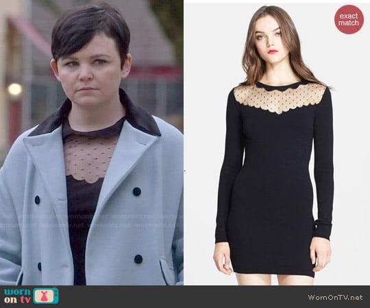 RED Valentino Point D'Esprit Yoke Dress worn by Mary Margaret (Ginnifer Goodwin) on Once Upon A Time