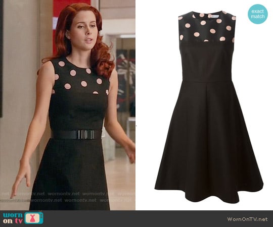 RED Valentino Polka Dot Panel Dress worn by Gilda (Leanne Lapp) on iZombie