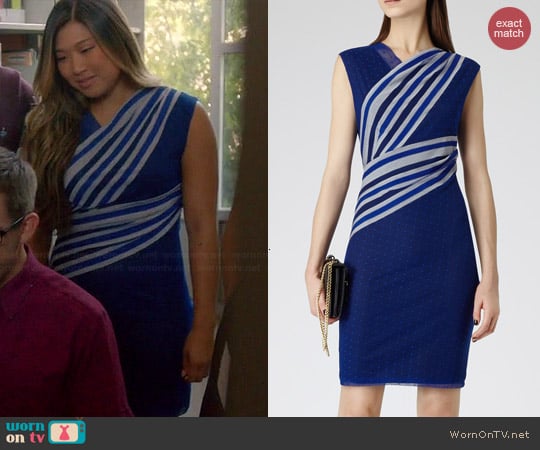 Reiss Fabia Dress worn by Jenna Ushkowitz on Glee