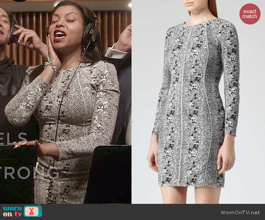 Reiss Fion Snake Dress worn by Cookie Lyon (Taraji P. Henson) on Empire