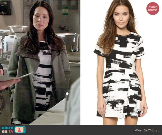 Re:named Side Pleat Dress worn by Joan Watson (Lucy Liu) on Elementary