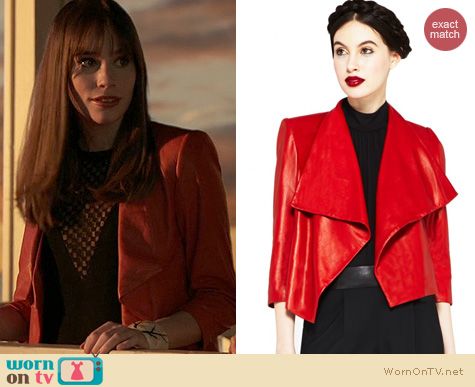 Revenge Fashion: Alice + Olivia Colton Jacket worn by Christa Allen