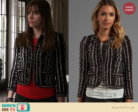 Revenge Fashion: Alice + Olivia Kidman Jacket worn by Christa Allen