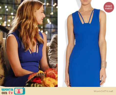 Revenge Fashion: Antonio Berardi cutout crepe dress worn by Emily VanCamp