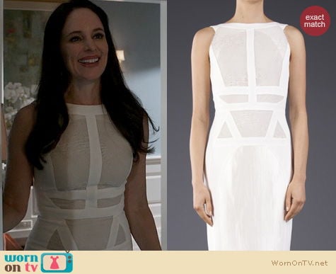 Revenge Fashion: Antonio Berardi Front Straight Dress worn by Madelaine Stowe