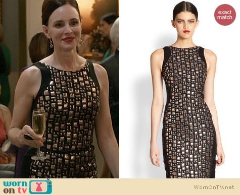 Revenge Fashion: Antonio Berardi Gem Front Dress worn by Madeleine Stowe