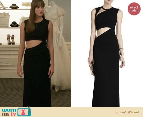 Revenge Fashion: BCBGMAXAZRIA Kimora Cutout Gown worn by Christa Allen