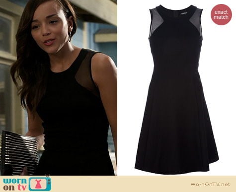 Revenge Fashion: DKNY Mesh Sleeveless Dress worn by Ashley Madekwa