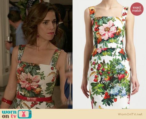 Fashion of Revenge: Dolce & Gabbana Strawberry print dress worn by Ana Oritz