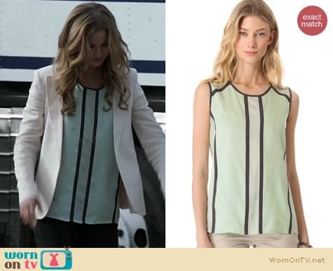 Revenge Fashion: J Brand Isabella Top worn by Emily VanCamp