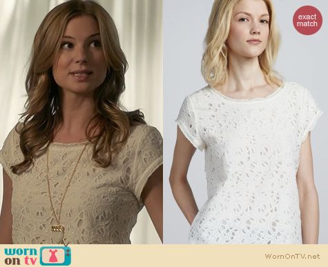 Revenge Fashion: Joie Basilica Top worn by Emily VanCamp