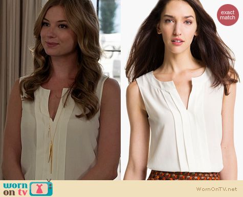 Revenge Fashion: Kate Spade Addie Blouse worn by Emily VanCamp