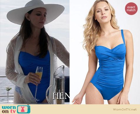 Revenge Fashion: Le Blanca Sweetheart One Piece worn by Madeleine Stowe