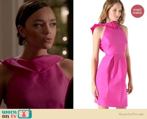 Revenge Fashion: Lela Rose Angel Wing dress worn by Ashley Madekwe