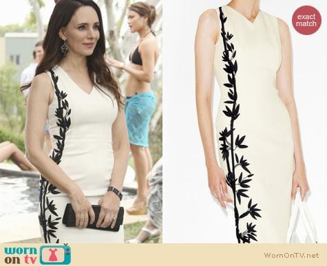 Revenge Fashion: L'Wren Scott Bamboo embroidered dress worn by Madelaine Stowe