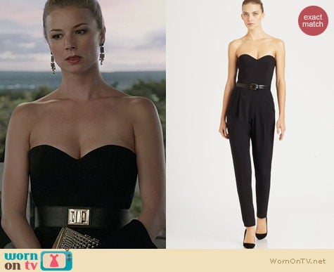 Revenge Fashion: Michael Kors Strapless Jumpsuit worn by Emily VanCamp