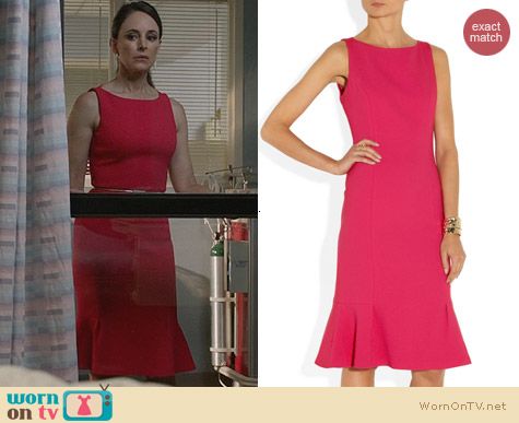 Fashion of Revenge: Michael Kors Wool-Crepe Dress worn by Madeleine Stowe