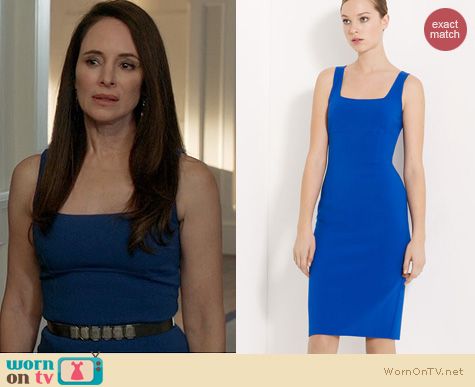 Revenge Fashion: Michael Kors Stretch Wool Crepe Sheath Dress worn by Madeleine Stowe