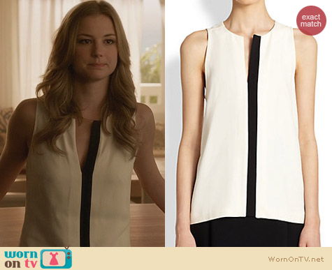 Fashion of Revenge: Proenza Schouler Two Tone top worn by Emily VanCamp