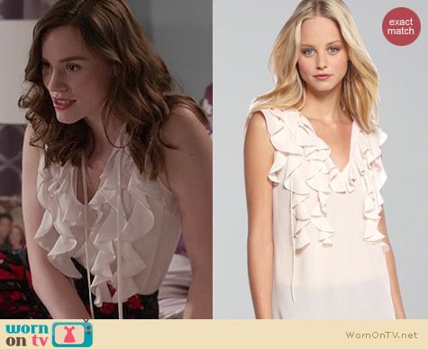 Revenge Fashion: Rebecca Taylor Ruffle blouse worn by Christa Allen