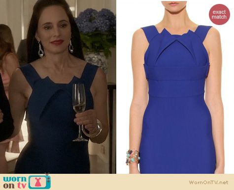 Fashion of Revenge: Roland Mouret Bronte Stretch Dress worn by Madeleine Stowe