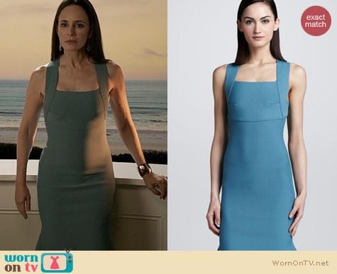 Revenge Fashion: Roland Mouret Brooks Scuba knit dress worn by Madeleine Stowe