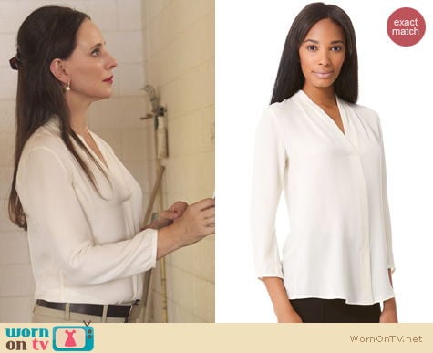 Revenge Fashion: Helona blouse by Theory worn by Madelaine Stowe