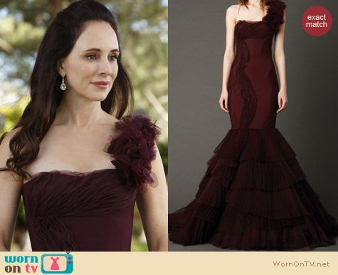 Fashion of Revenge: Vera Wang Kaye Gown worn by Victoria Grayson