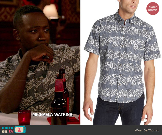 Reyn Spooner Maupiti Express Shirt worn by Lamorne Morris on New Girl