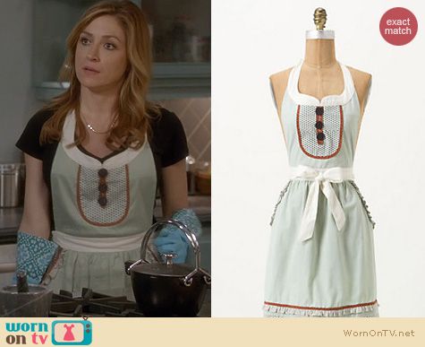 Rizzoli & Isles Fashion: Anthropologie Mildred Apron worn by Sasha Alexander