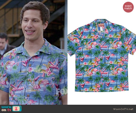 RJC Flamingo Orchid Shirt worn by Jake Peralta (Andy Samberg) on Brooklyn Nine-Nine