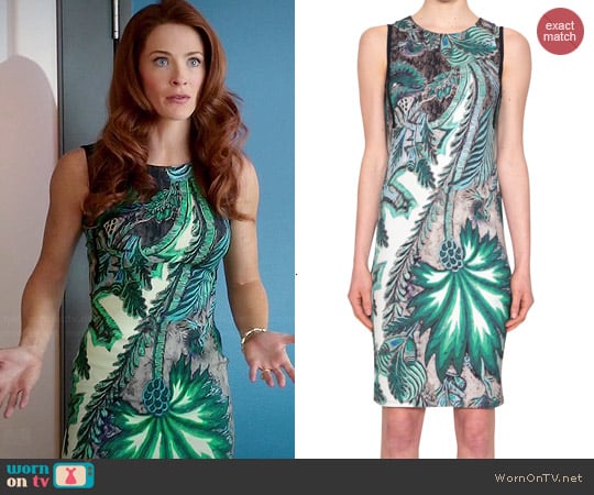 Roberto Cavalli Viscose Printed Dress worn by Bridget Regan on Jane the Virgin