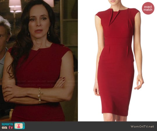 Roland Mouret Brownlow Dress worn by Madeleine Stowe on Revenge