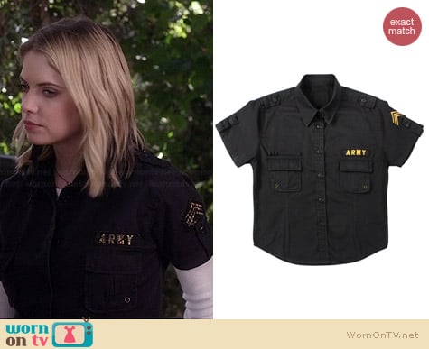 Rothco BDU Shirt with Patches worn by Ashley Benson on PLL