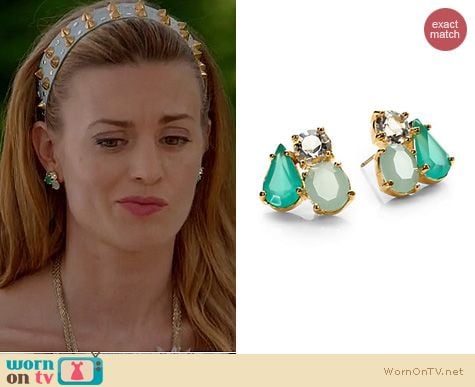 Royal Pains Fashion: Kate Spade Cluster Earrings worn by Brooke D'Orsay