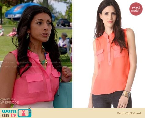 Royal Pains Fashion: Parker Sawyer top worn by Reshma Shetty