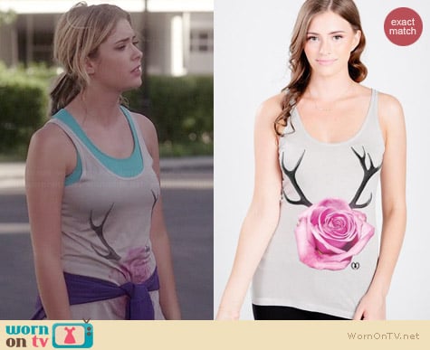 Royal Rabbit Antler Rose Modal Luxe Tank worn by Ashley Benson on PLL