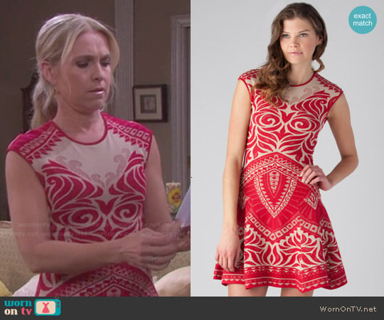 RVN Henna Lace Jacquard Dress worn by Jennifer Horton (Melissa Reeves) on Days of our Lives