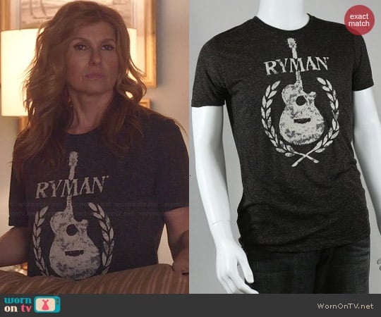 Ryman Flocked Guitar Tee worn by Connie Britton on Nashville