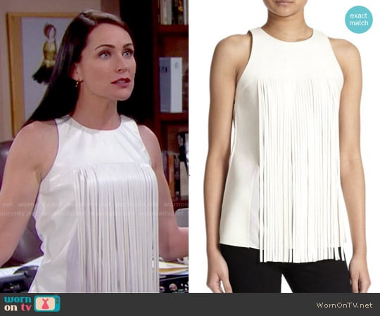 Sachin + Babi Nocturne Sleeveless Top worn by Quinn Fuller (Rena Sofer) on The Bold and the Beautiful